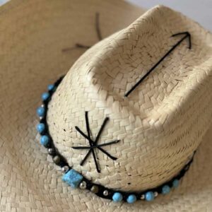 hat cappello estivo in fibra di palma artigianale