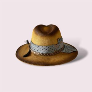 hat cappello fedora estivo in fibra di palma artigianale