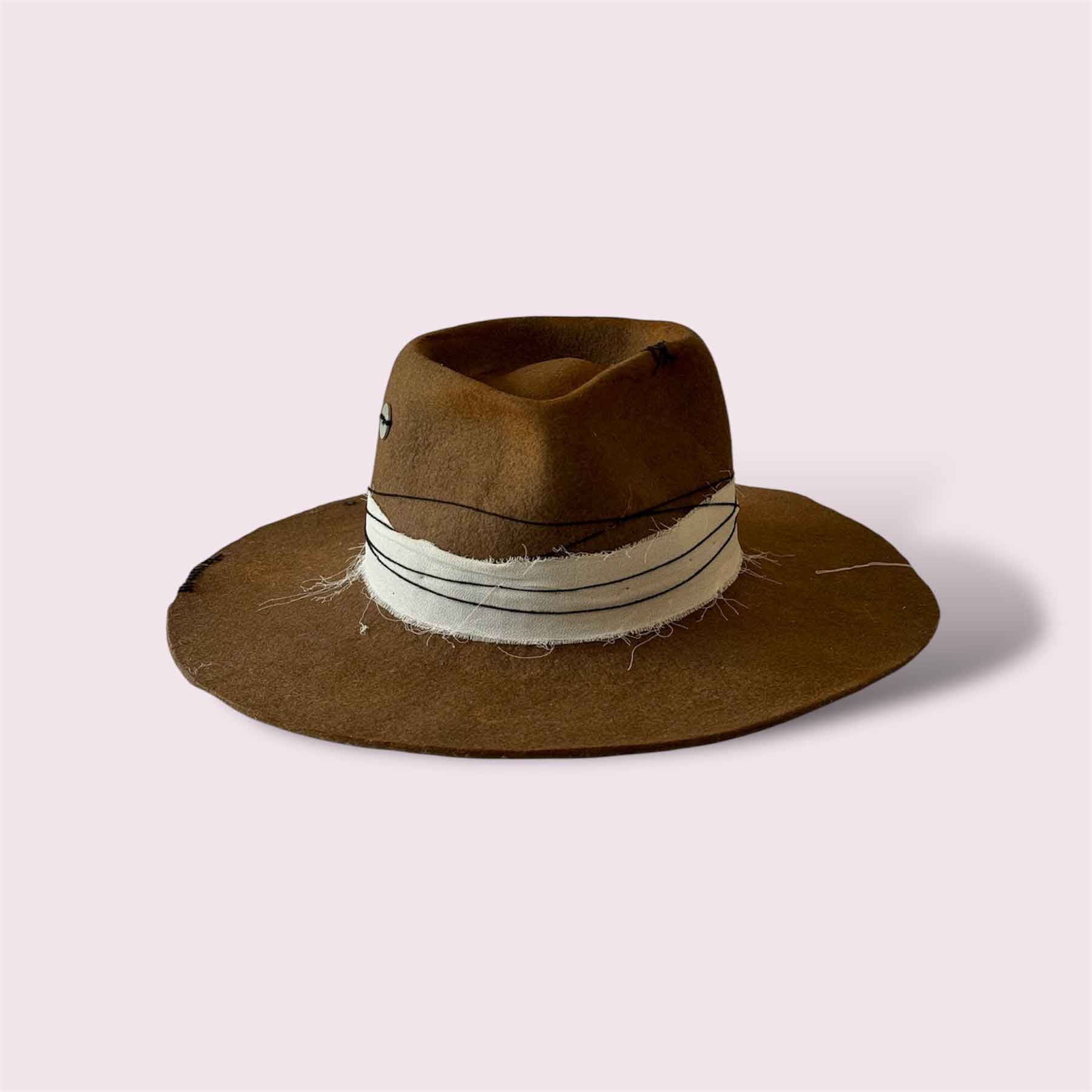 cappello artigianale feltro di lana hat maker porkpie sombrero
